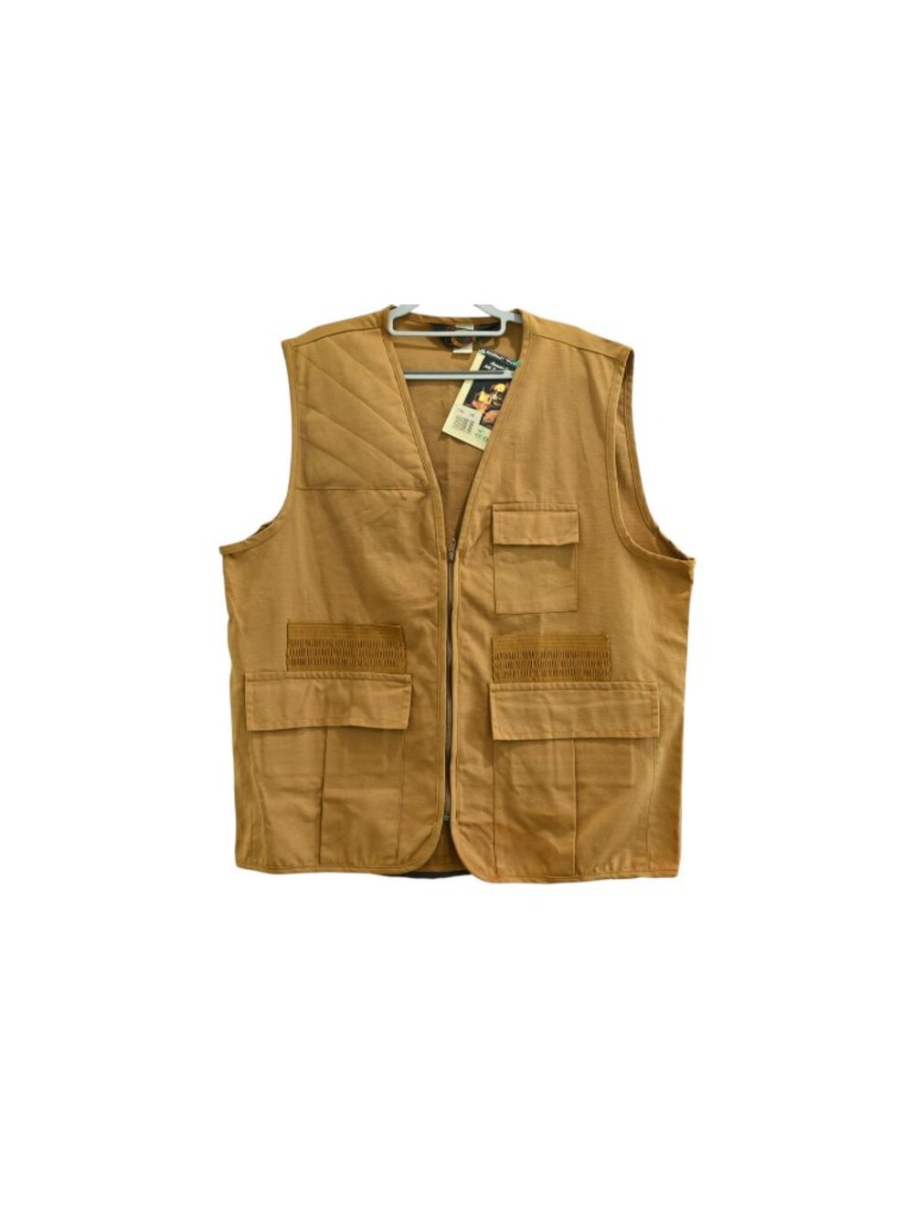 NWD Blue Bill by RedHead Hunting Vest Sz L Tan Full Zip Upland Outdoor Fieldwear